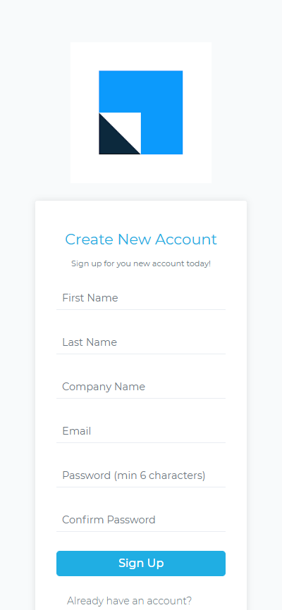 Sign Up Page